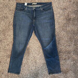 Women's Levi's 311 Shaping Skinny Jean - Dark Wash Size 20W